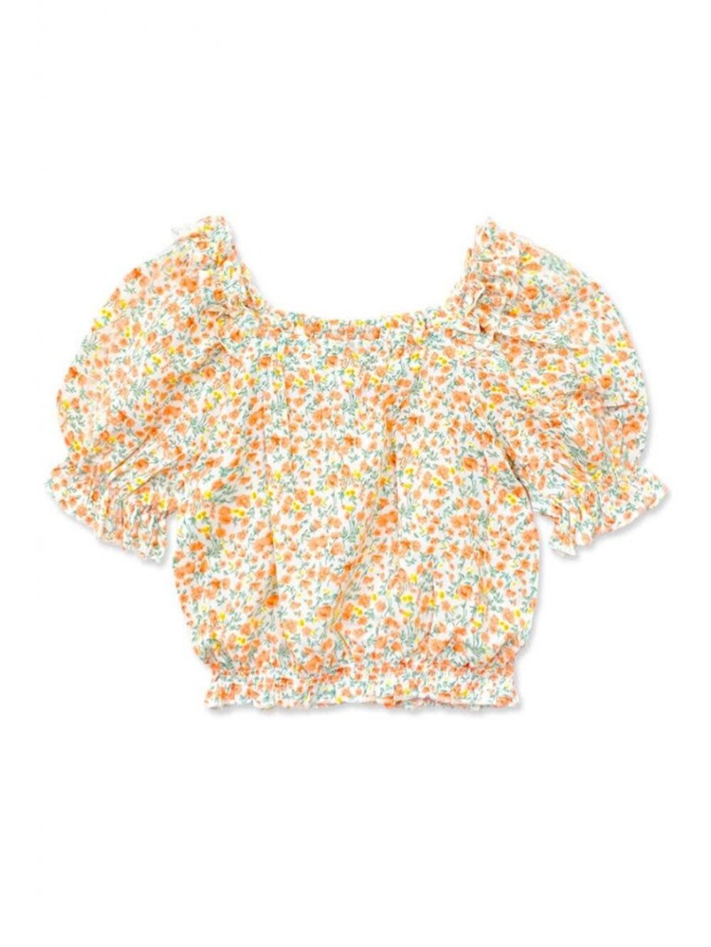GKT-3150B Girl's Fashion Top w/ Puff Sleeve